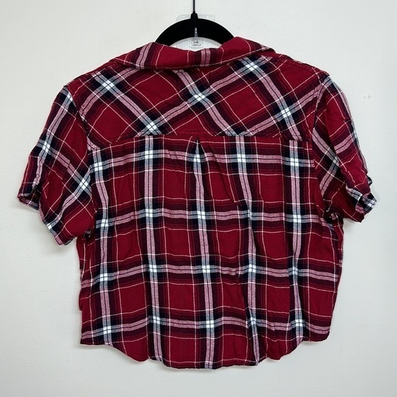 Rails Short Sleeve Crimson Red Navy Plaid Small - Picture 3 of 5